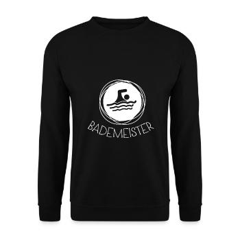 Bademeister - Unisex Pullover - Schwarz - Vorne - Alina (178cm) & Michal (187cm)