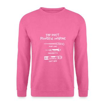 Genetics Micro-Pipette - Biology Laboratory - Unisex Sweatshirt - pink - Front