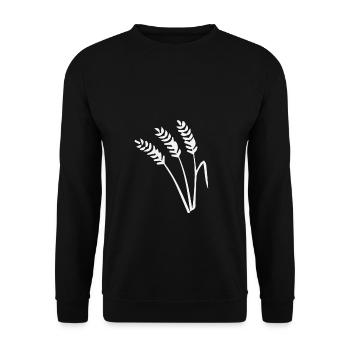 Grain - Unisex Sweatshirt - black - Front - Alina (178cm) & Michal (187cm)