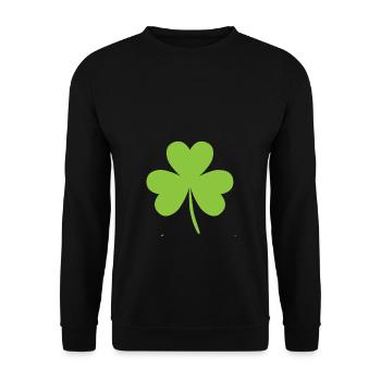 cloverleaf - Sweat-shirt Unisexe - noir - Devant - Alina (178cm) & Michal (187cm)