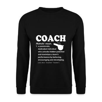 COACH - Dictionary - Unisex Sweatshirt - black - Front - Alina (178cm) & Michal (187cm)