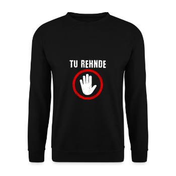 Tu Rehnde Drôle Punjabi Indien Pakistanais - Sweat-shirt Unisexe - noir - Devant - Alina (178cm) & Michal (187cm)