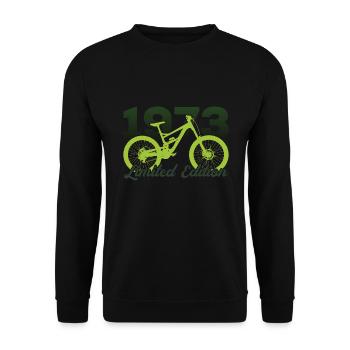 1973 Édition limitée VTT Bike Bike Bike - Sweat-shirt Unisexe - noir - Devant - Alina (178cm) & Michal (187cm)