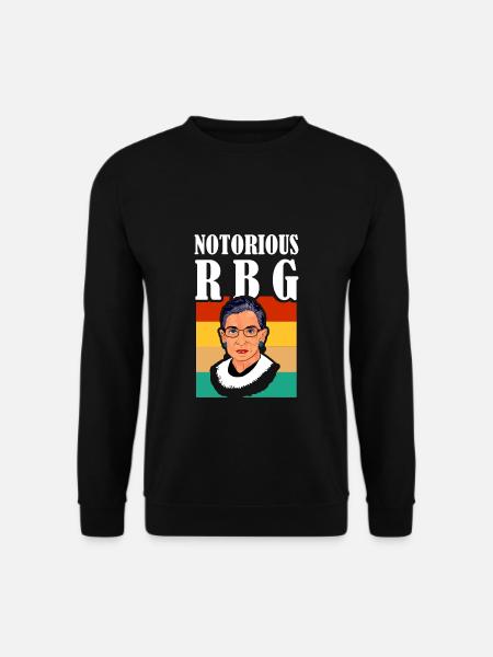 Vintage Notorious RBG tshirt - Ruth Bader Ginsbur - Unisex Pullover - Schwarz