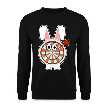 Fléchettes Fléchettes Bullseye Fléchettes Fléchettes - Sweat-shirt Unisexe - noir - Devant - Alina (178cm) & Michal (187cm)