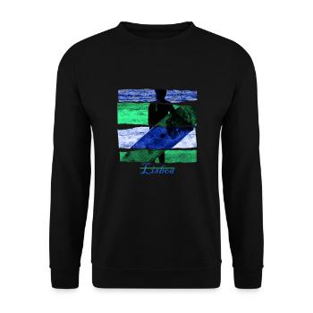 Lisbonne - Portugal - Sweat-shirt Unisexe - noir - Devant - Alina (178cm) & Michal (187cm)