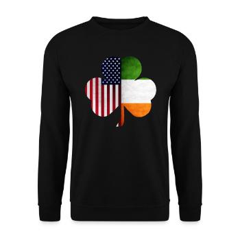 Irlandais et Américain - Sweat-shirt Unisexe - noir - Devant - Alina (178cm) & Michal (187cm)
