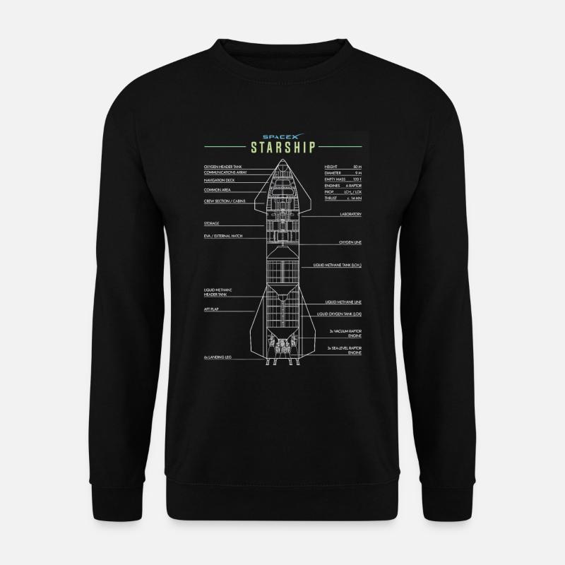 23F 0043 bk - Unisex Pullover - Schwarz