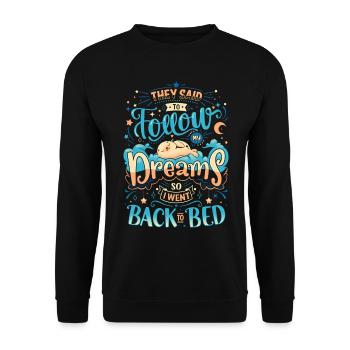 23F 0273 bk - Unisex Sweatshirt - black - Front - Alina (178cm) & Michal (187cm)