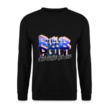 Ruhrpott - Auf Kohle geboren - Unisex Pullover - Schwarz - Vorne - Alina (178cm) & Michal (187cm)