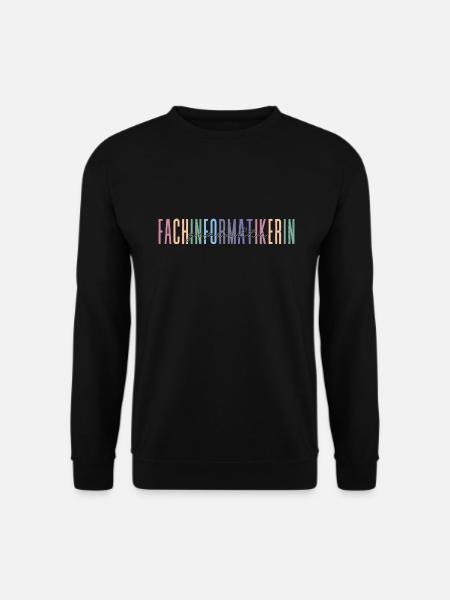 geprüfte Fachinformatikerin - buntes Design - Unisex Pullover - Schwarz