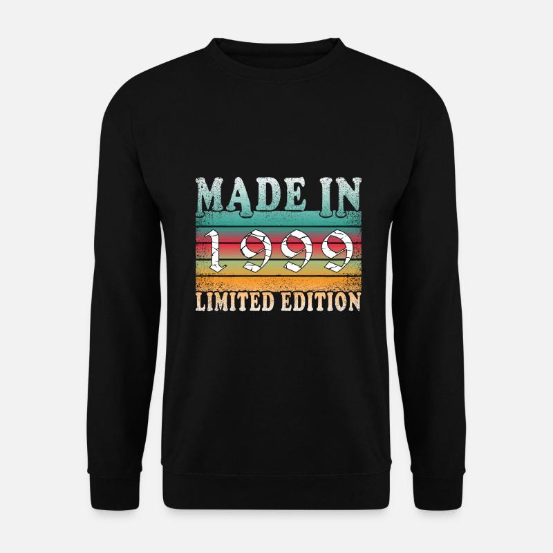 Baujahr 1999 geboren Vintage Geburtstag Geschenk - Unisex Pullover - Schwarz