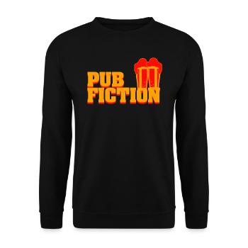 Pub Fiction - Unisex Pullover - Schwarz - Vorne - Alina (178cm) & Michal (187cm)