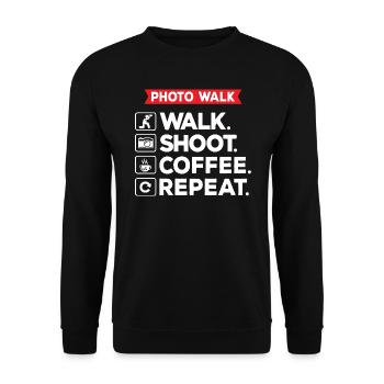 Photowalk - Unisex Pullover - Schwarz - Vorne - Alina (178cm) & Michal (187cm)