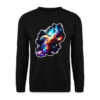 Galaxie, Univers, Cosmos, Espace, Étoiles, Espace - Sweat-shirt Unisexe - noir - Devant - Alina (178cm) & Michal (187cm)