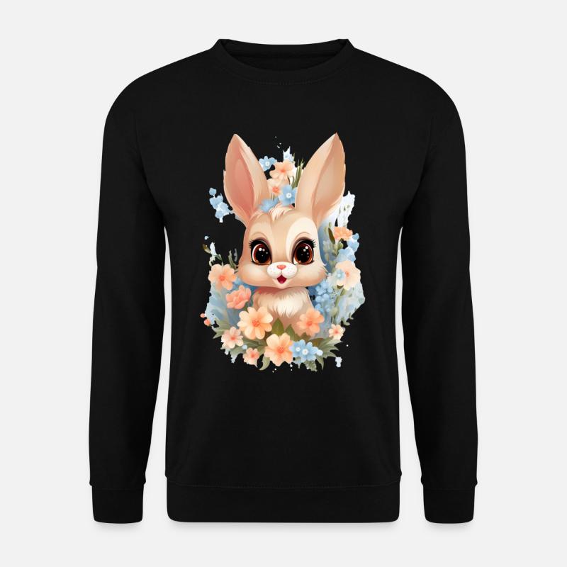 Cute Rabbit Baby 2 - Unisex Pullover - Schwarz