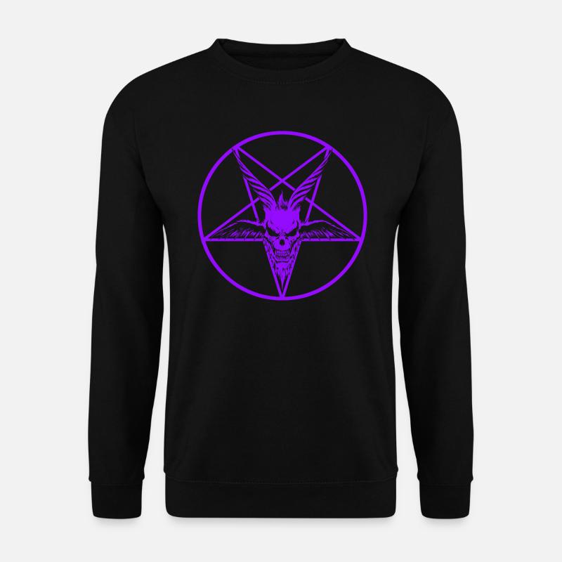 Satan Lila - Unisex Pullover - Schwarz