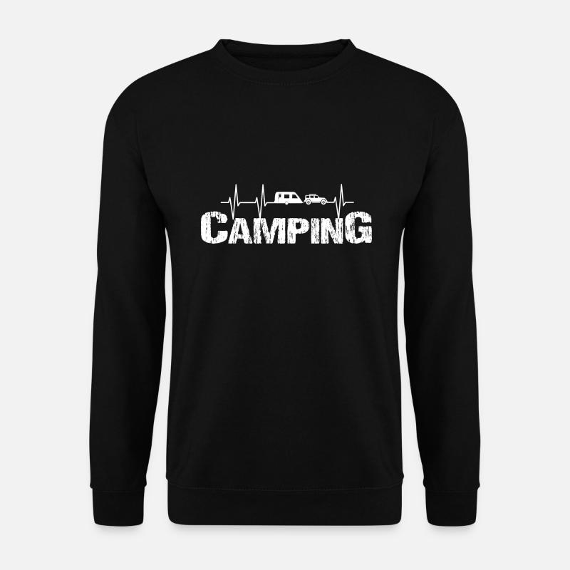Camping - Unisex Pullover - Schwarz