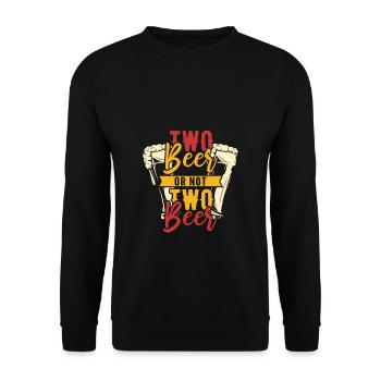 célibataire - Sweat-shirt Unisexe - noir - Devant - Alina (178cm) & Michal (187cm)