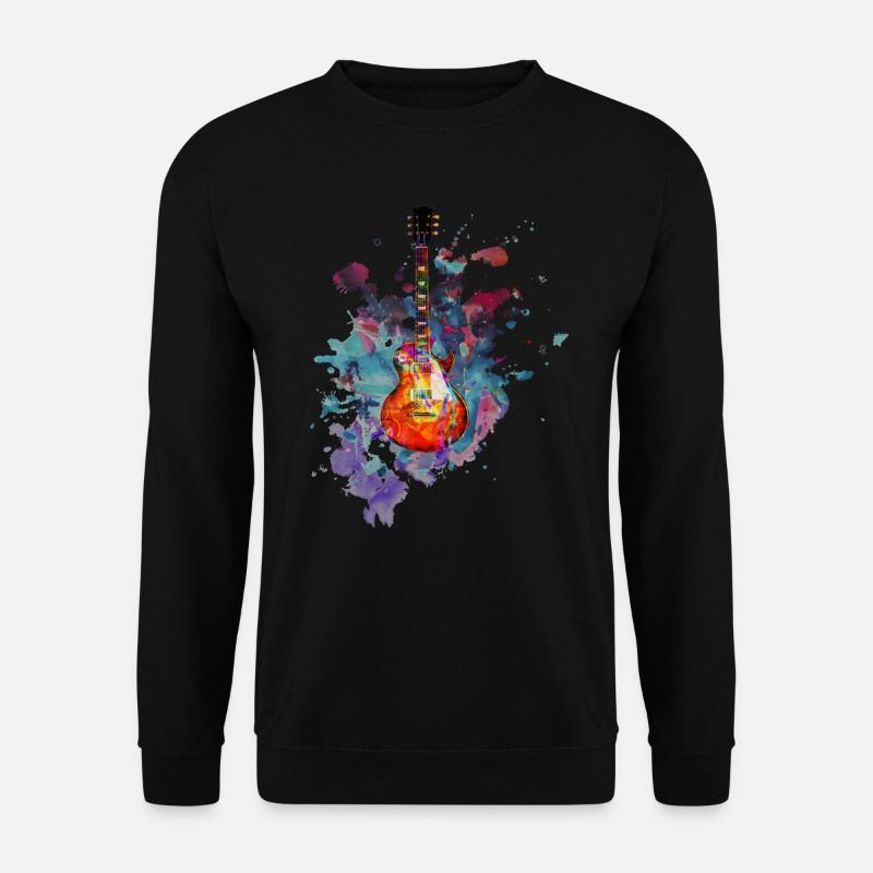 Gitarre E-Gitarre Verstärker Les Paul Geschenk - Unisex Pullover - Schwarz