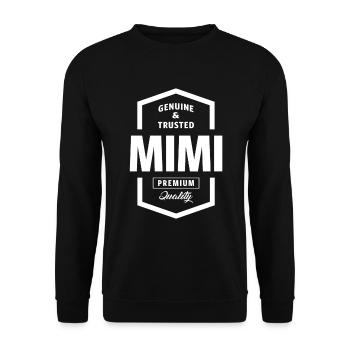 Mimi Genuine - Unisex Pullover - Schwarz - Vorne - Alina (178cm) & Michal (187cm)