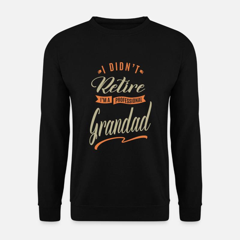 Professioneller Opa - Unisex Pullover - Schwarz