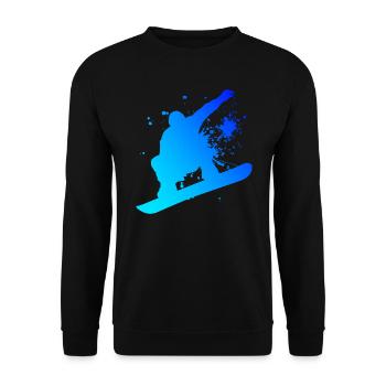 Snowboarders hommes snowboard snowboard femmes - Sweat-shirt Unisexe - noir - Devant - Alina (178cm) & Michal (187cm)