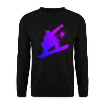 Sports d'hiver pour hommes Snowboard pour femmes Snowboard - Sweat-shirt Unisexe - noir - Devant - Alina (178cm) & Michal (187cm)