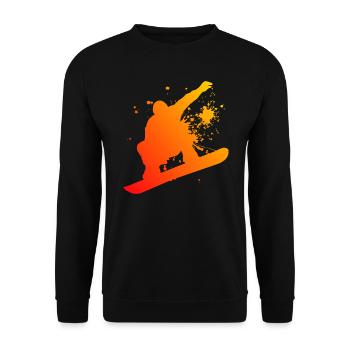 Mesdames sports d'hiver snowboard snowboard hommes - Sweat-shirt Unisexe - noir - Devant - Alina (178cm) & Michal (187cm)
