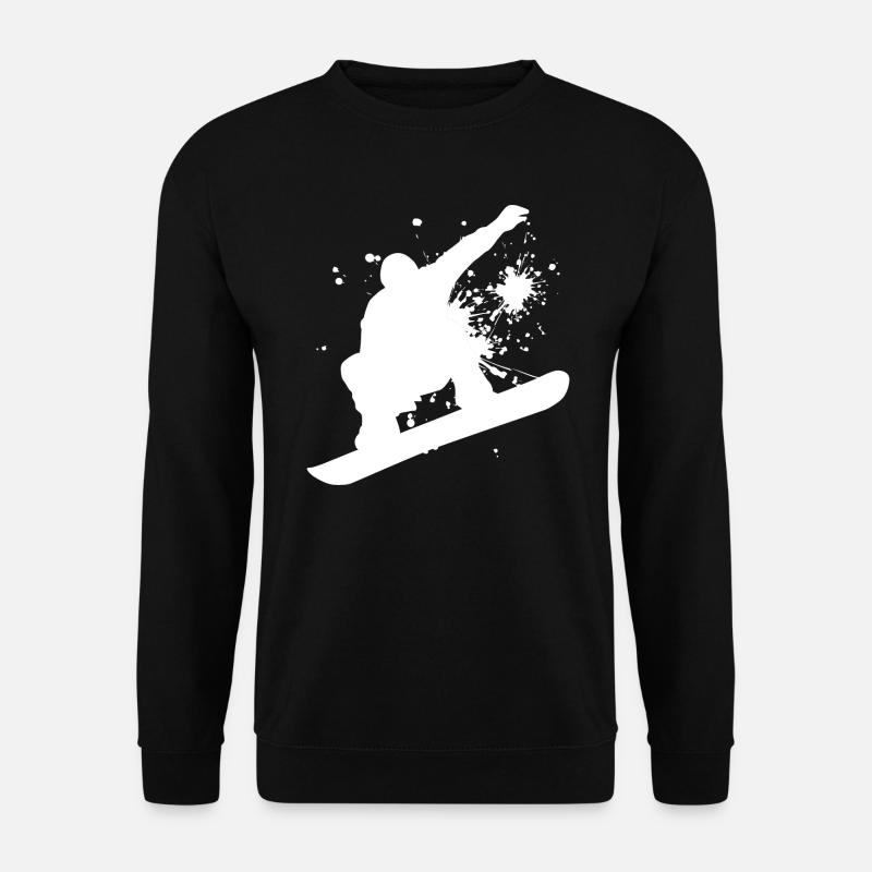 Herren Snowboarding Wintersport Snowboard Snowboar - Unisex Pullover - Schwarz