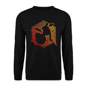 Drums Percussionist Men's Drummer - Unisex Sweatshirt - black - Front - Alina (178cm) & Michal (187cm)