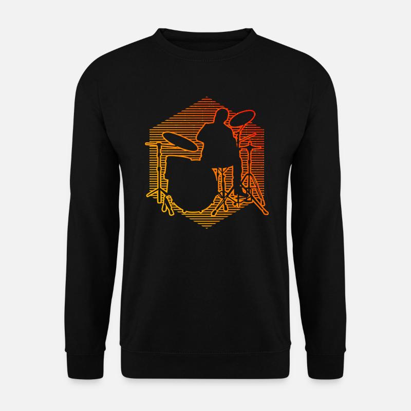 Batterie Batteur Kit Batterie Dames - Sweat-shirt Unisexe - noir