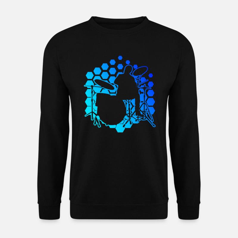 Women's Drummer Drummer Drum Kit - Unisex Sweatshirt - black