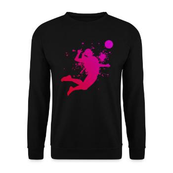 Volleyball masculin volleyball volley - Sweat-shirt Unisexe - noir - Devant - Alina (178cm) & Michal (187cm)