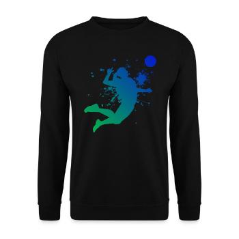 Volleyball féminin Volleyball Volleyball - Sweat-shirt Unisexe - noir - Devant - Alina (178cm) & Michal (187cm)