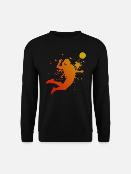 Volleyballer Volleyballspieler Volleyballspielen - Unisex Pullover - Schwarz