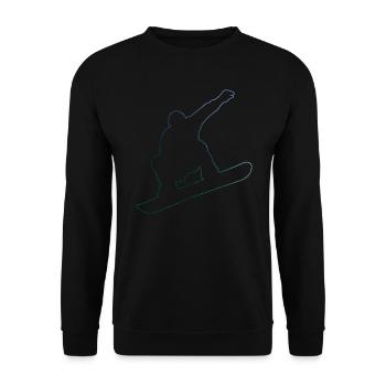 Snowboarder Snowboard Wintersport Snowboarding - Unisex Pullover - Schwarz - Vorne - Alina (178cm) & Michal (187cm)