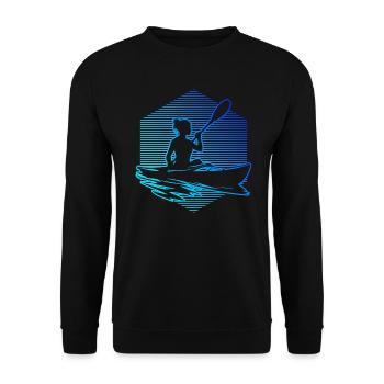 Canoë Kayak Homme Kayak Kayak Femme - Sweat-shirt Unisexe - noir - Devant - Alina (178cm) & Michal (187cm)
