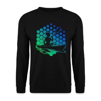 Kayak Femmes Kayak Homme Kayak Canoë - Sweat-shirt Unisexe - noir - Devant - Alina (178cm) & Michal (187cm)