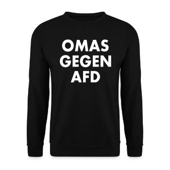 Mamies contre afd - Sweat-shirt Unisexe - noir - Devant - Alina (178cm) & Michal (187cm)