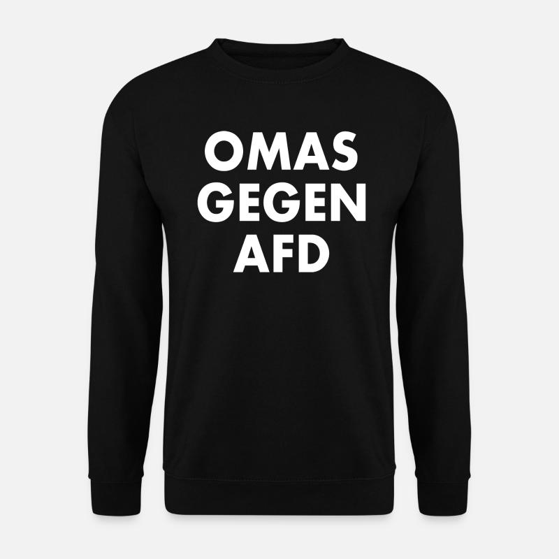 Omas gegen afd - Unisex Pullover - Schwarz