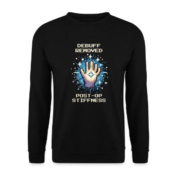 Occupational Therapy Healing Mobility Retro Pixel Art - Unisex Sweatshirt - black - Front - Alina (178cm) & Michal (187cm)