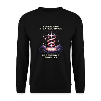 Occupational Therapy Theraband Training Healing Retro - Unisex Sweatshirt - black - Front - Alina (178cm) & Michal (187cm)