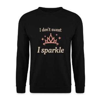 Ballett Spruch Tanzen Fun Zitat Geschenk Tänzer - Unisex Pullover - Schwarz - Vorne - Alina (178cm) & Michal (187cm)
