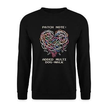 Multi-Dog Dog Walk Update | Animal shelter volunteering everyday life - Unisex Sweatshirt - black - Front - Alina (178cm) & Michal (187cm)
