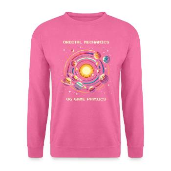 Mécanique orbitale | Planètes Physique Astronomie - Sweat-shirt Unisexe - rose - Devant