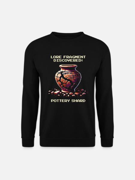 Ceramic Shard | Archaeology History Artifact - Unisex Sweatshirt - black