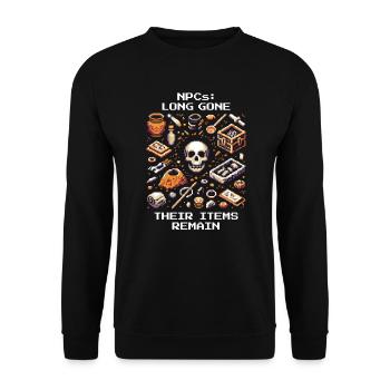 Disappeared Cultures | Archaeology Artifacts - Unisex Sweatshirt - black - Front - Alina (178cm) & Michal (187cm)