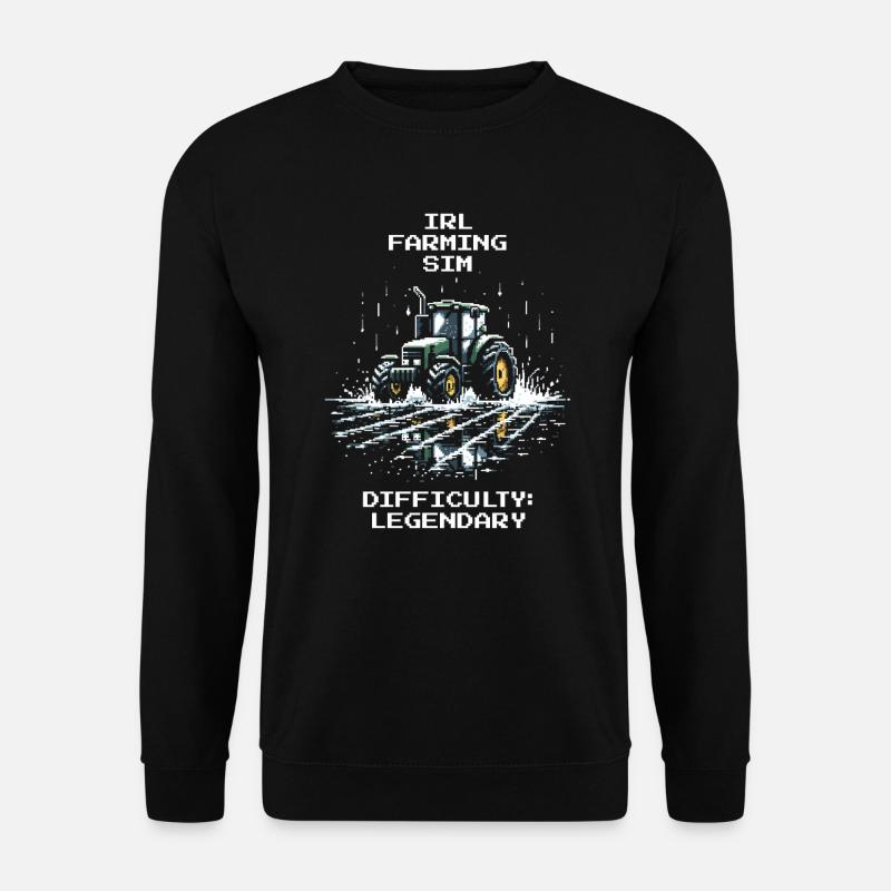 IRL Farming | Difficulty: Legendary - Unisex Sweatshirt - black