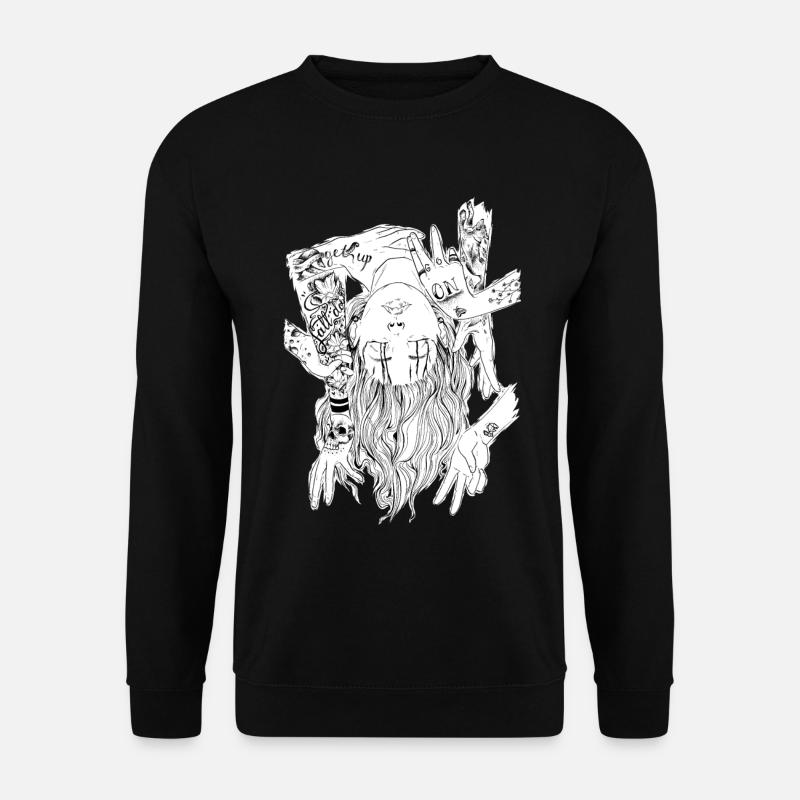 go on - Unisex Pullover - Schwarz